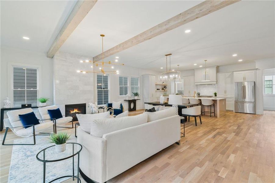Furnished interior view inside a new home in Pendergrast Farm, Atlanta (Image 56).