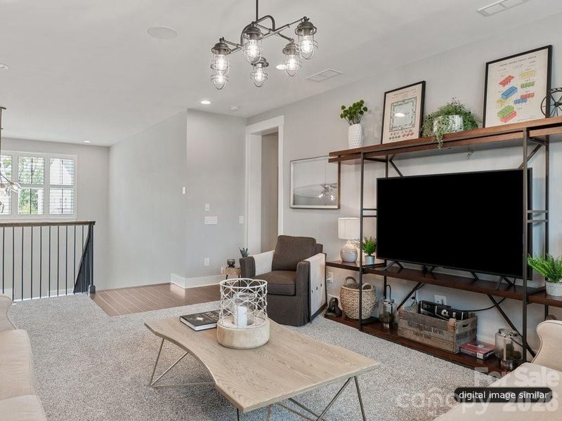 Furnished interior view inside a new home in , Huntersville (Image 25).