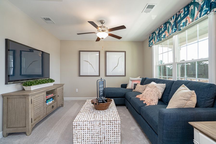 Representative furnished interior of a home built from the Palmer - Vanguard Collection by Mungo Homes in Georgias Landing, Raleigh (Image 43).