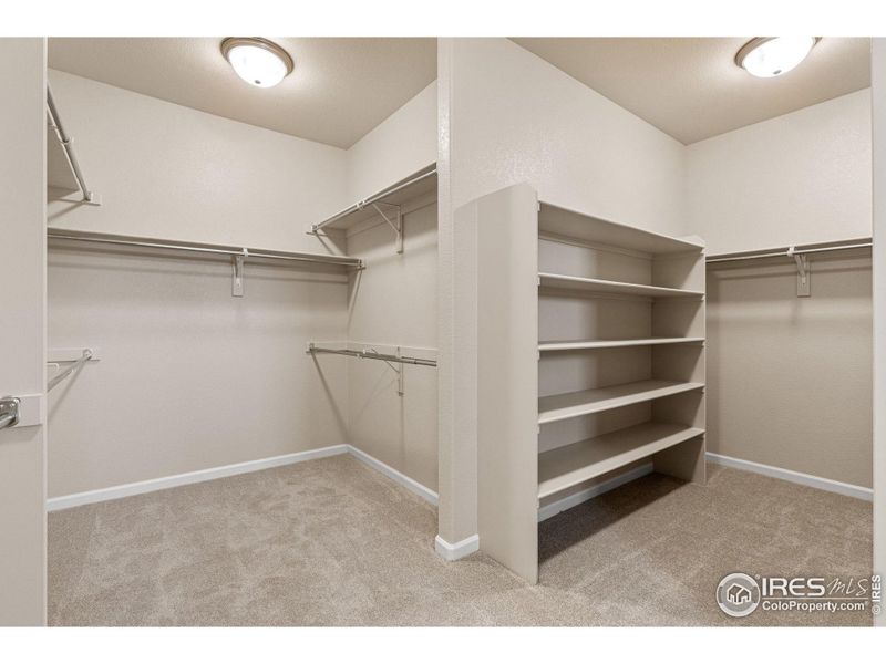 Primary walk-in closet