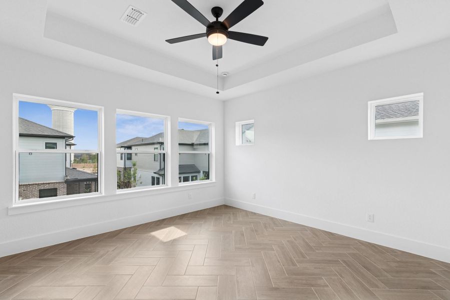 Spacious, unfurnished interior of a new home in Easthaven at Bridgeland Central - Vision Collection, Cypress (Image 30).