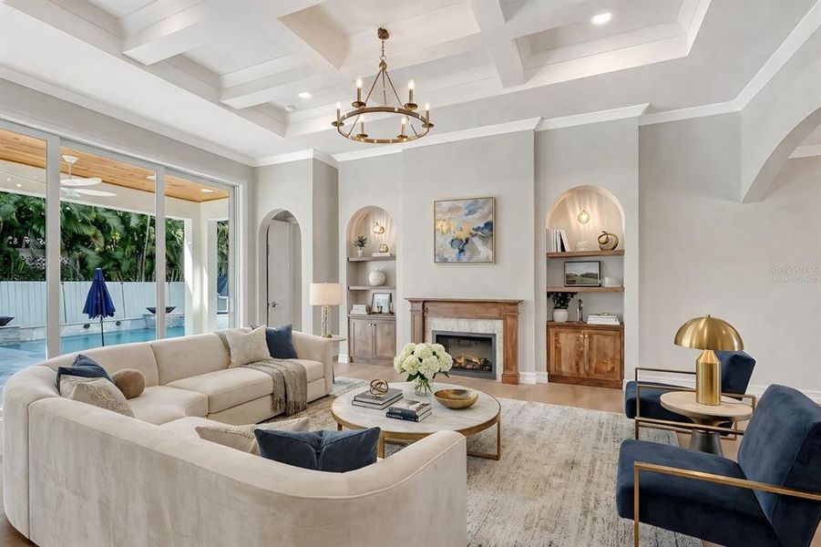 Furnished interior view inside a new home in , Sarasota (Image 41).