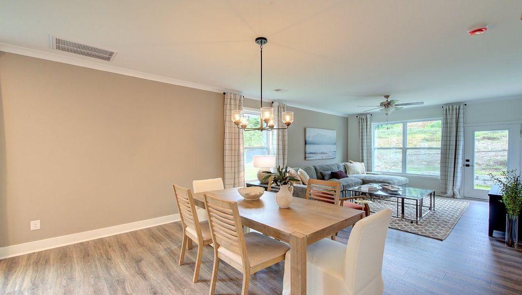 Furnished interior view inside a new home in Pleasant Grove, Weaverville (Image 5).
