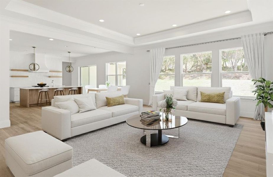 Furnished interior view inside a new home in , Apopka (Image 12).