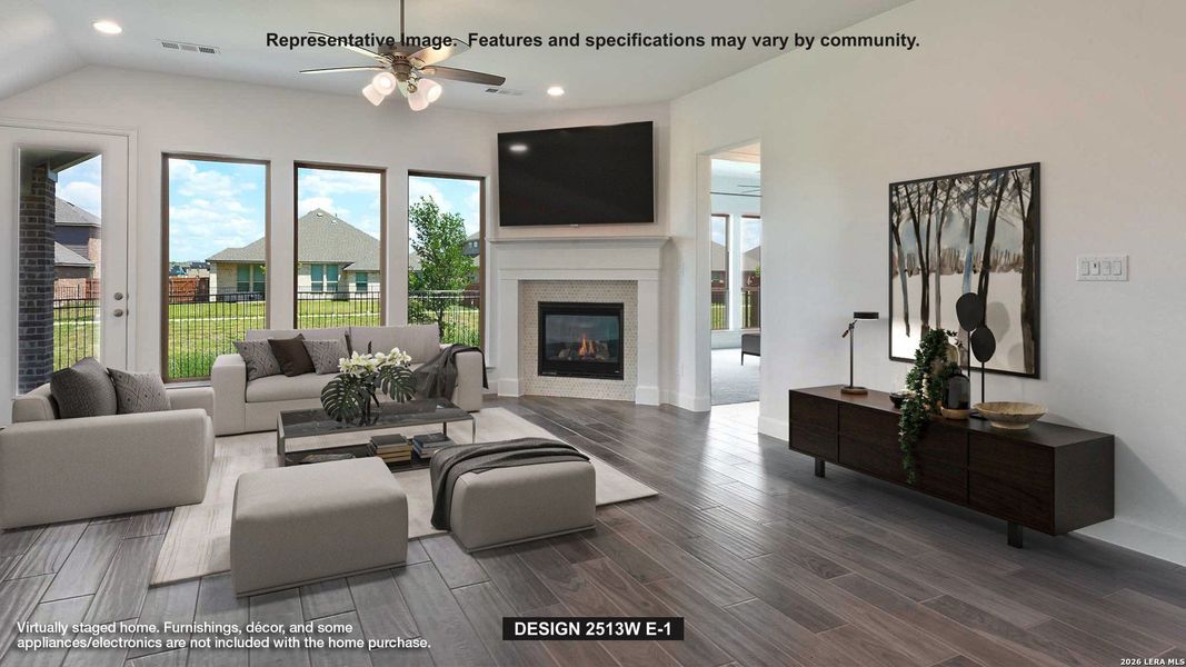 Furnished interior view inside a new home in Legacy at Lake Dunlap, New Braunfels (Image 10). Furnished interior view inside a new home in Legacy at Lake Dunlap, New Braunfels (Image 10).