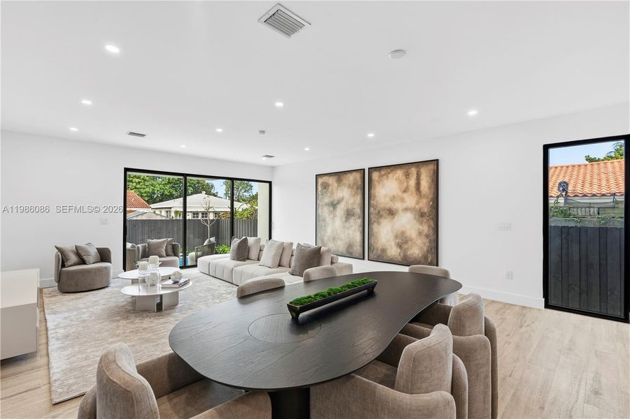 Furnished interior view inside a new home in , Miami (Image 49). Furnished interior view inside a new home in , Miami (Image 49).