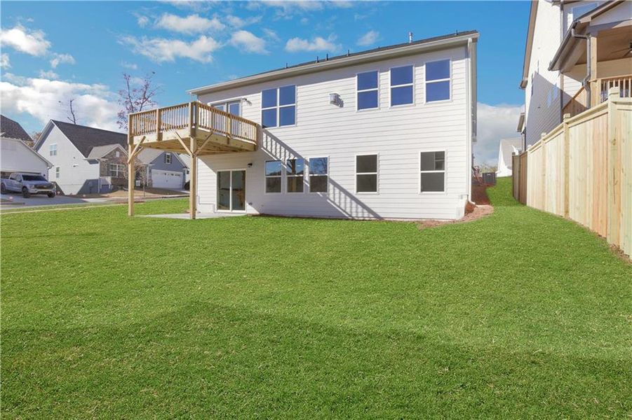Exterior details and patio area of a home in Marble Tree, Ball Ground (Image 26).