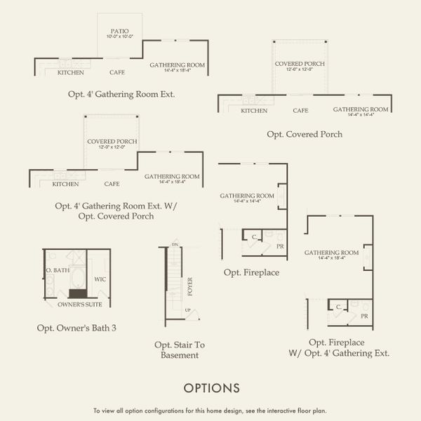2D floor plan layout for the Osprey by Centex in Highlands of Carter's Station, Columbia, TN (Image 17).