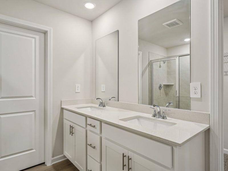 Furnished interior view inside a new home in Northwoods at Mirror Lake, Villa Rica (Image 9).