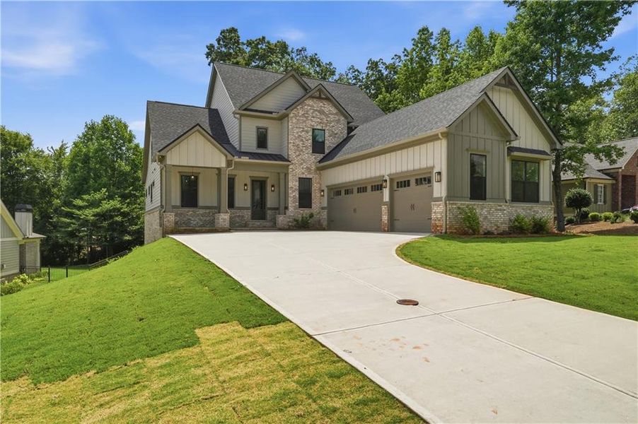 Front exterior of a new home in , Jefferson, GA, highlighting curb appeal (Image 26).
