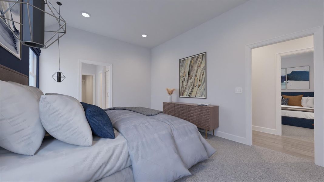 Furnished interior view inside a new home in Oakberry Trails, Waller (Image 9).