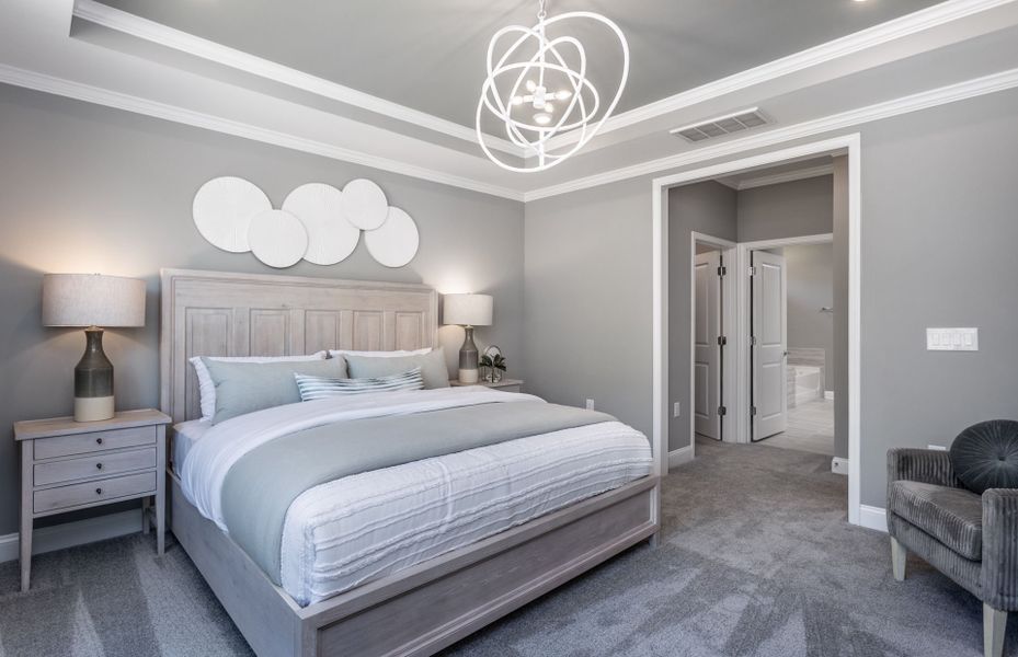 Furnished interior view inside a new home in Carolina Riverside, Belmont (Image 17).