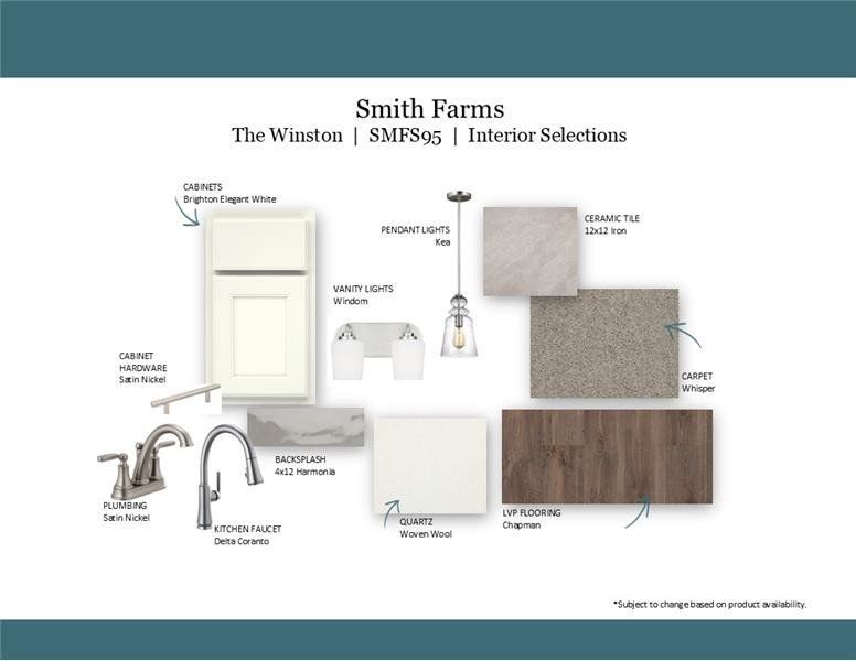 Sample of building materials used in homes in Smith Farms, Murfreesboro (Image 41).