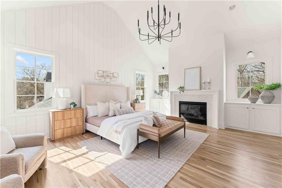 Furnished interior view inside a new home in , Atlanta (Image 17). Furnished interior view inside a new home in , Atlanta (Image 17).