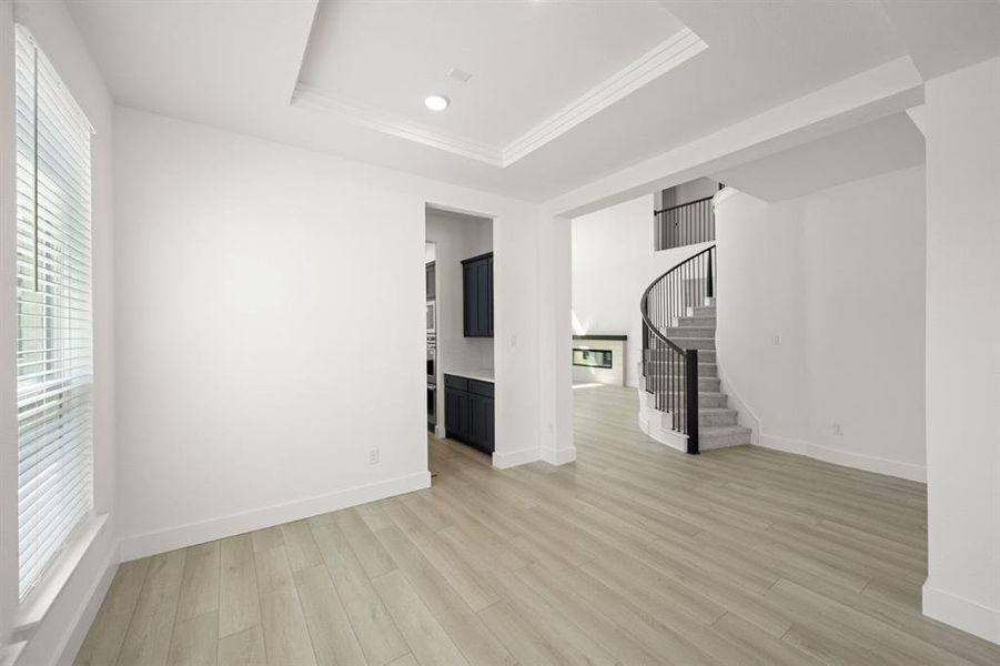 Spacious, unfurnished interior of a new home in Birdsong, Mansfield (Image 30). Spacious, unfurnished interior of a new home in Birdsong, Mansfield (Image 30).