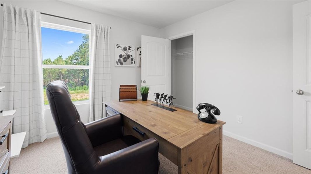Furnished interior view inside a new home in Oaks at Cedar Grove, Fairburn (Image 13).