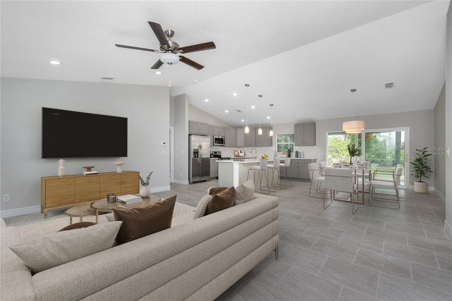 Furnished interior view inside a new home in , North Port (Image 8).