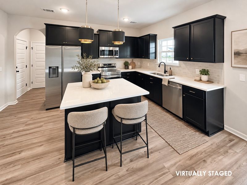 Furnished interior view inside a new home in Doctor's Creek, Ludowici (Image 10).