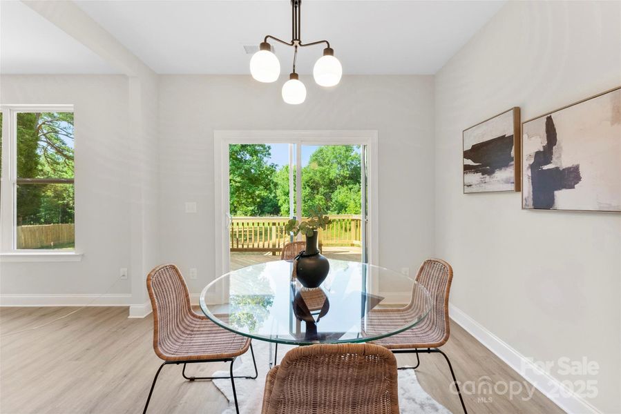 Furnished interior view inside a new home in , Charlotte (Image 34).