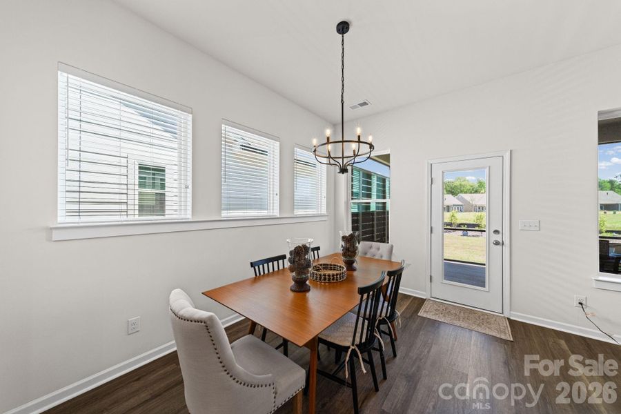 Furnished interior view inside a new home in , Waxhaw (Image 35).