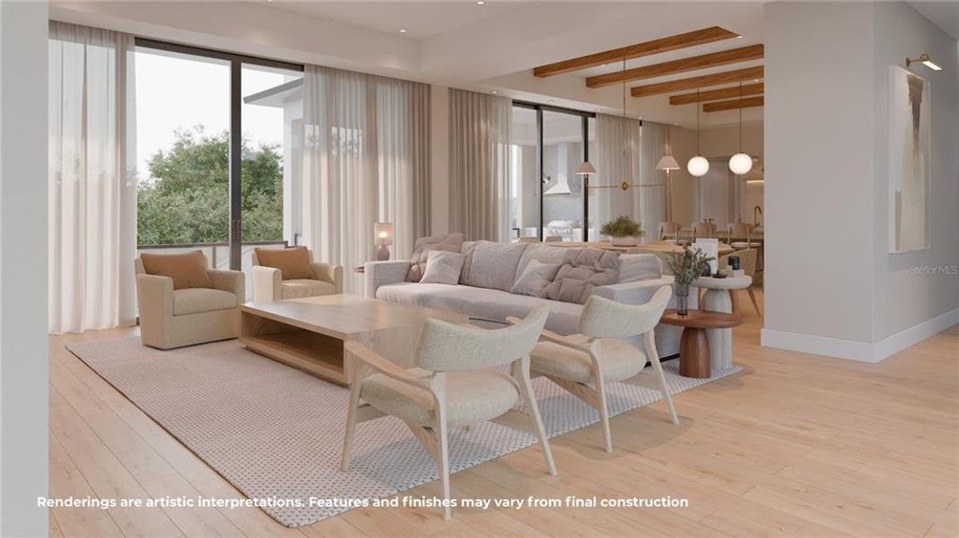 Furnished interior view inside a new home in , Tampa (Image 10). Furnished interior view inside a new home in , Tampa (Image 10).