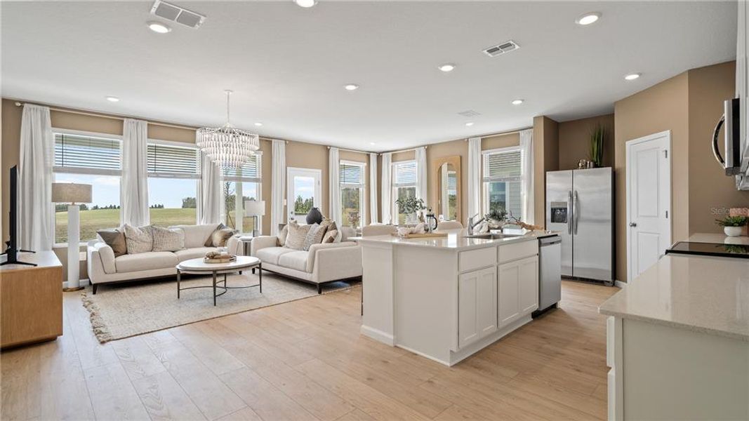 Furnished interior view inside a new home in Wellness Ridge, Clermont (Image 4). Furnished interior view inside a new home in Wellness Ridge, Clermont (Image 4).