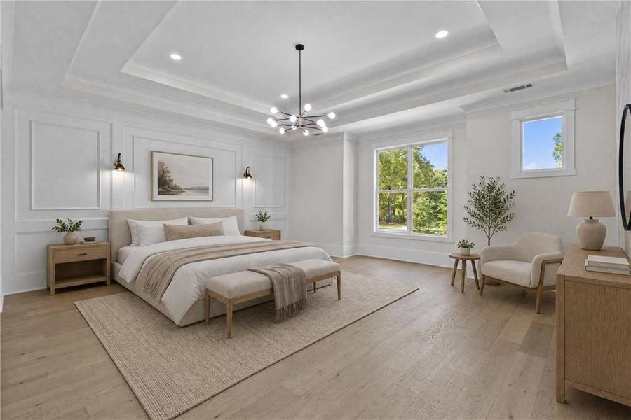 Furnished interior view inside a new home in , Monroe (Image 50).