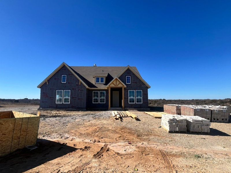In-progress construction of a new home in Eagle Ridge Estates, Weatherford, TX (Image 3).