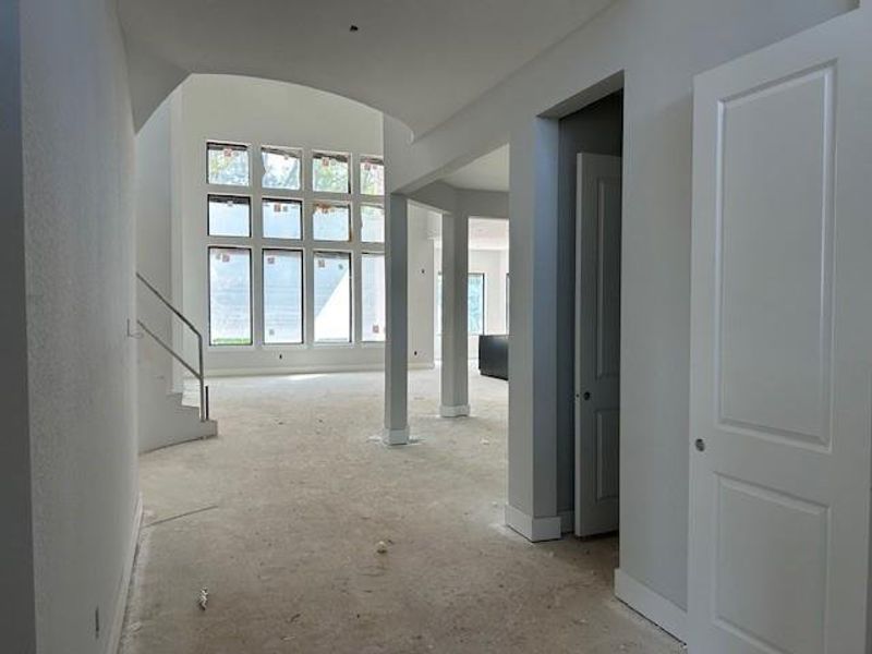 Representative view of the entry looking into the family room. Representative view of the entry looking into the family room.