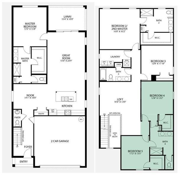 Floor Plan 1st & 2nd Floor