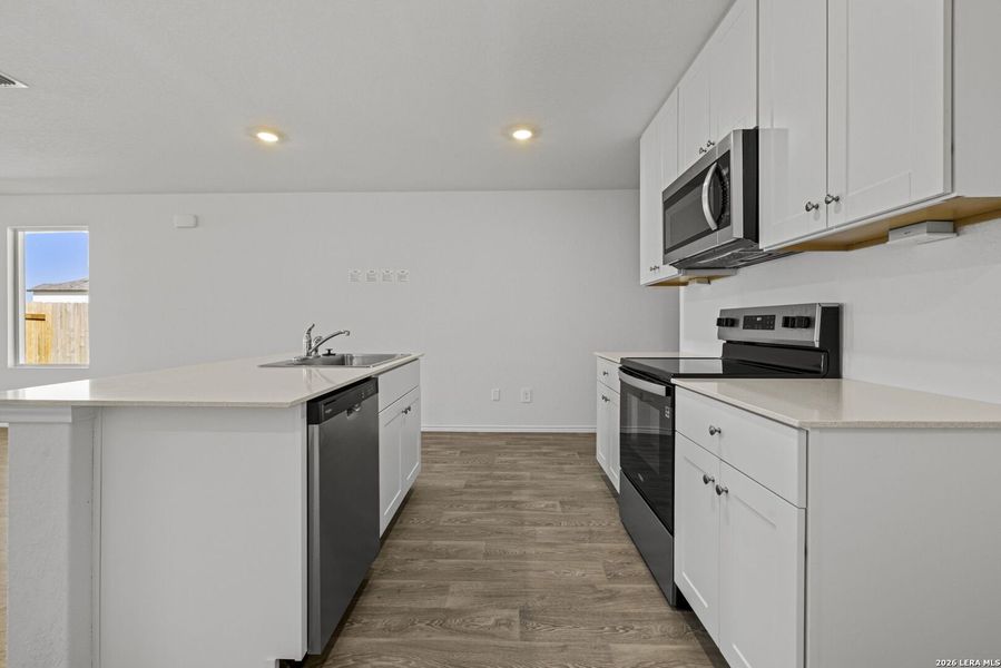Furnished interior view inside a new home in Arroyo Ranch, Seguin (Image 9). Furnished interior view inside a new home in Arroyo Ranch, Seguin (Image 9).