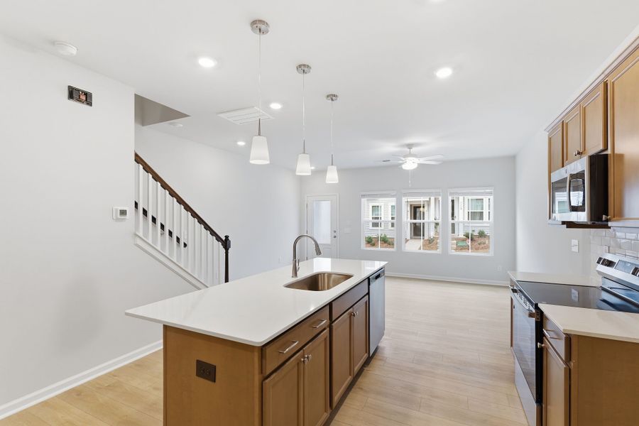 Furnished interior view inside a new home in Lakeview Village, Charlotte (Image 10).