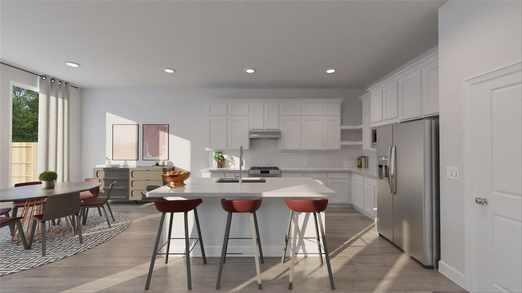 Furnished interior view inside a new home in Oakberry Trails, Waller (Image 4).