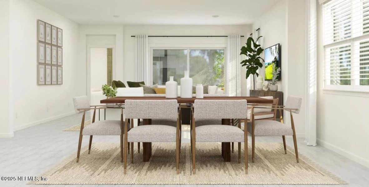 Furnished interior view inside a new home in Silver Falls Single Family at SilverLeaf: Silver Falls 50s at SilverLeaf, St. Johns (Image 10).