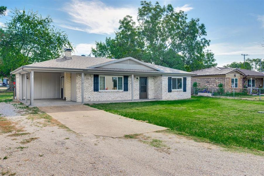 Exterior details and patio area of a home in , Blossom (Image 14). Exterior details and patio area of a home in , Blossom (Image 14).