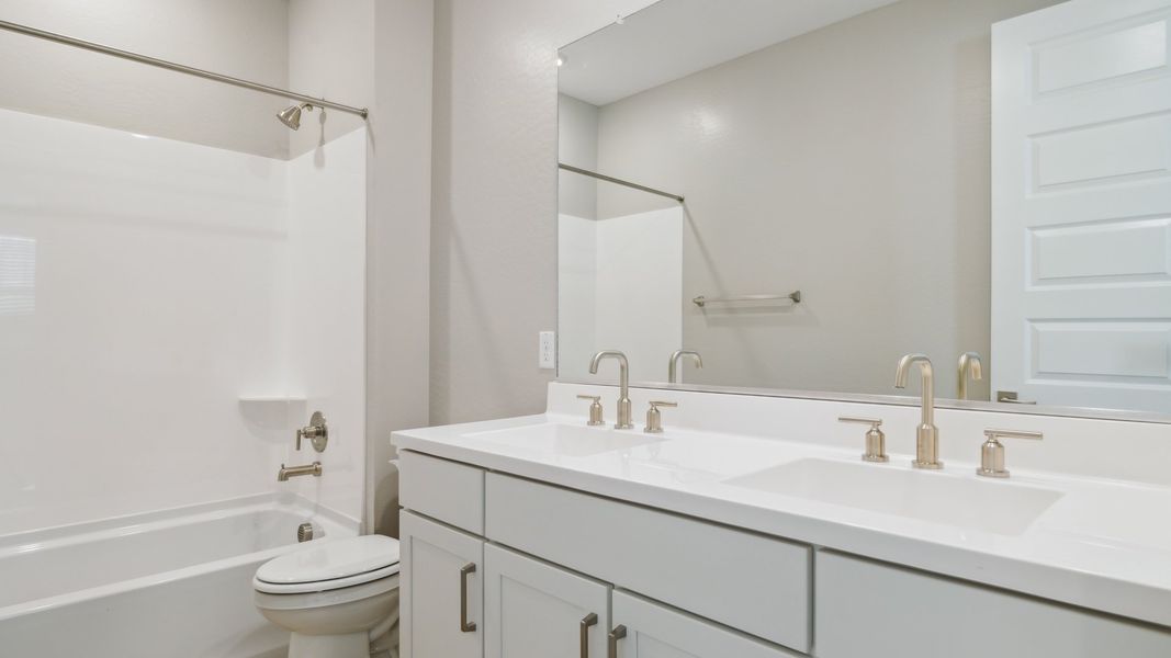 Furnished interior view inside a new home in Talinn Towns at Desert Ridge, Phoenix (Image 12).