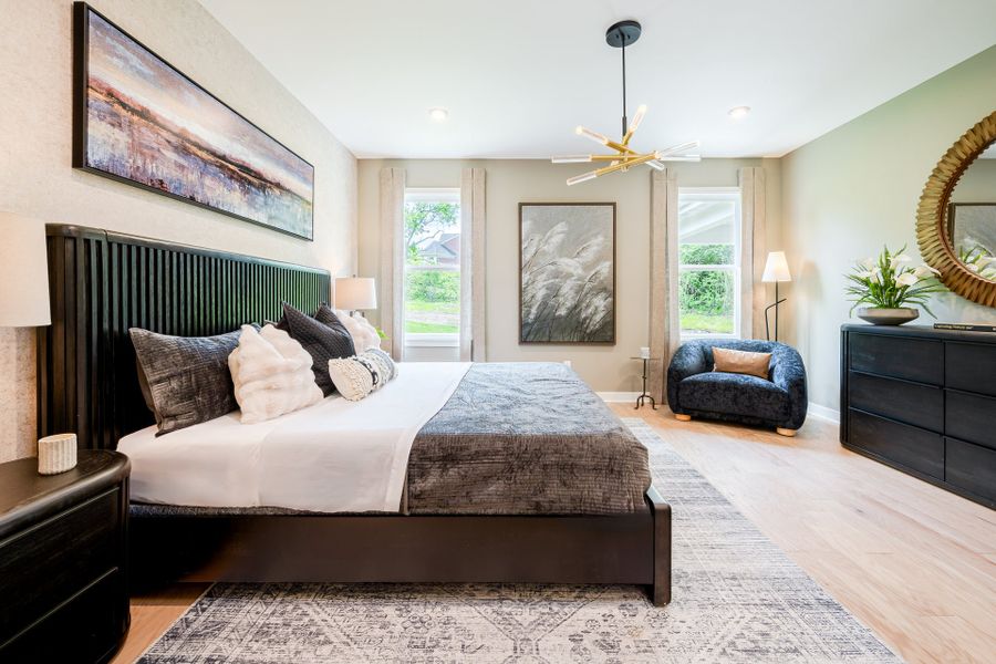 Representative furnished interior of a home built from the Finley by Fischer Homes in Twin Lakes, Hoschton (Image 30).