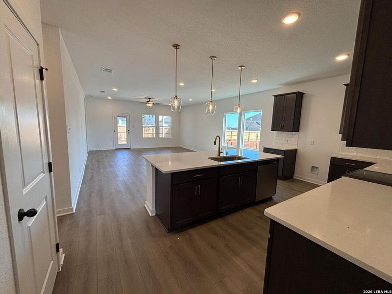 Furnished interior view inside a new home in Saddlebrook Ranch, Schertz (Image 7). Furnished interior view inside a new home in Saddlebrook Ranch, Schertz (Image 7).