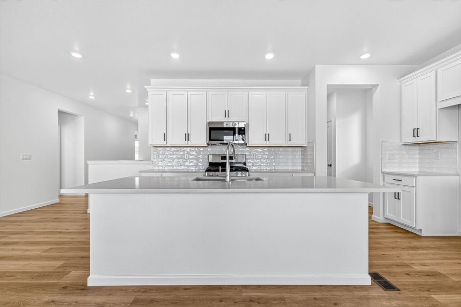 Furnished interior view inside a new home in Trailstone, Arvada (Image 8).
