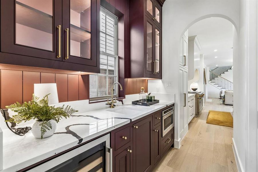 Furnished interior view inside a new home in , Dallas (Image 7).