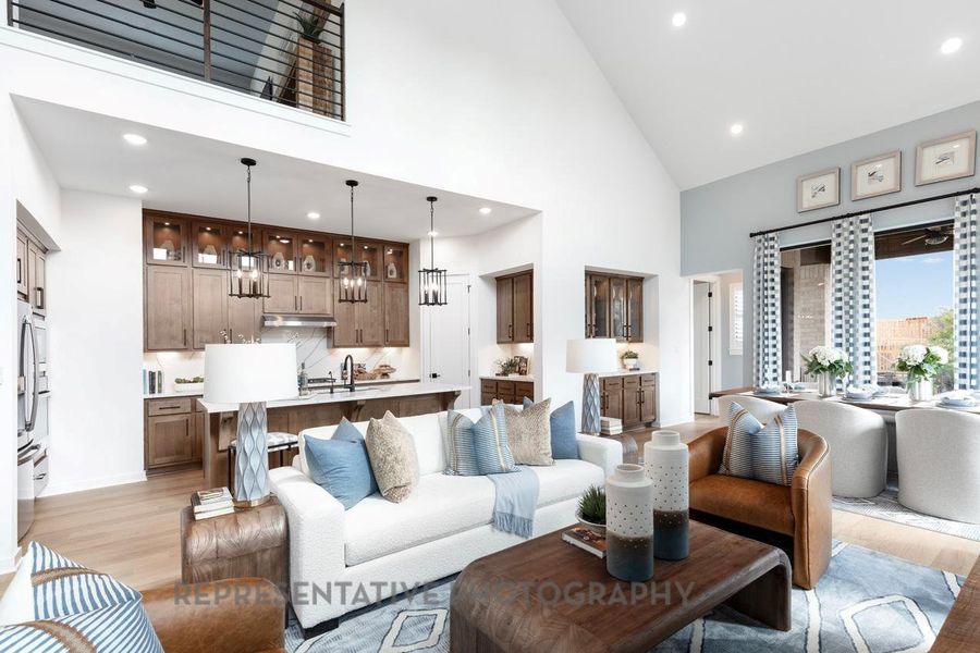 Furnished interior view inside a new home in Santa Rita Ranch: 40-45ft. lots, Liberty Hill (Image 6).