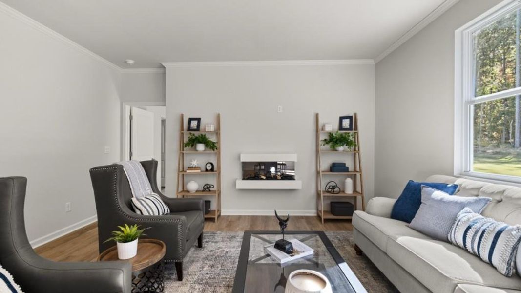 Furnished interior view inside a new home in Hamptons at Riverwood South, Dallas (Image 15).