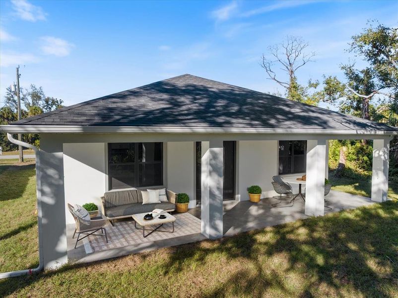 Exterior details and patio area of a home in , Rotonda West (Image 3).