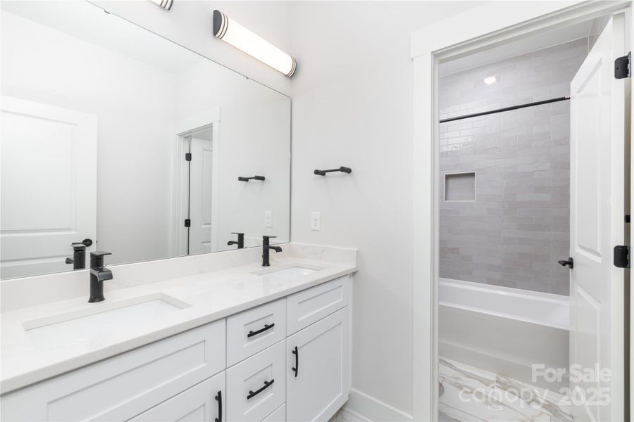 Furnished interior view inside a new home in , Hickory (Image 29).