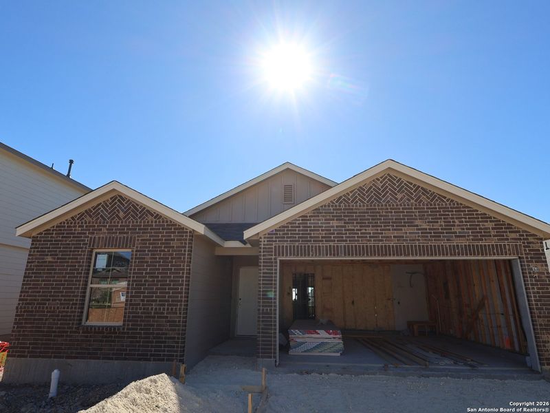 In-progress construction of a new home in Hunters Ranch, San Antonio, TX (Image 29).
