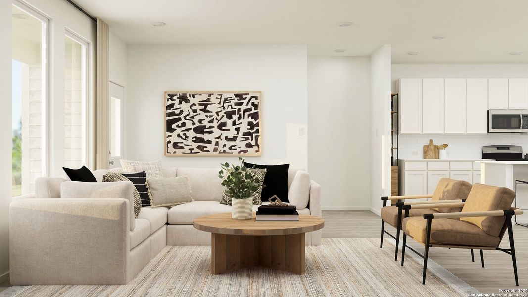 Furnished interior view inside a new home in Brookmill, San Antonio (Image 24). Furnished interior view inside a new home in Brookmill, San Antonio (Image 24).