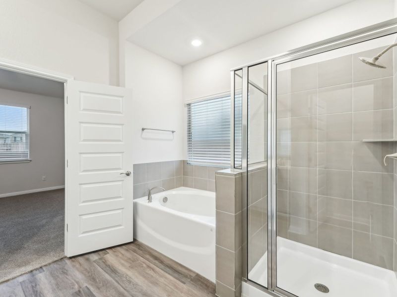 Furnished interior view inside a new home in Opal Meadows, Kyle (Image 3).