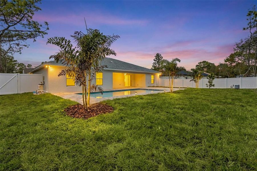 Exterior details and patio area of a home in , Brooksville (Image 32). Exterior details and patio area of a home in , Brooksville (Image 32).