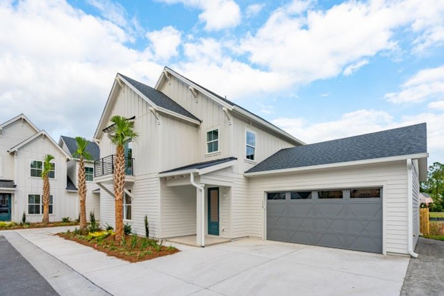 Representative exterior photo of a completed home built from the The Beaujolais by New Leaf Builders in Hayes Park, Johns Island, SC (Image 2). Representative exterior photo of a completed home built from the The Beaujolais by New Leaf Builders in Hayes Park, Johns Island, SC (Image 2).