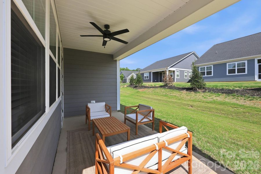 Exterior details and patio area of a home in , Cornelius (Image 3). Exterior details and patio area of a home in , Cornelius (Image 3).